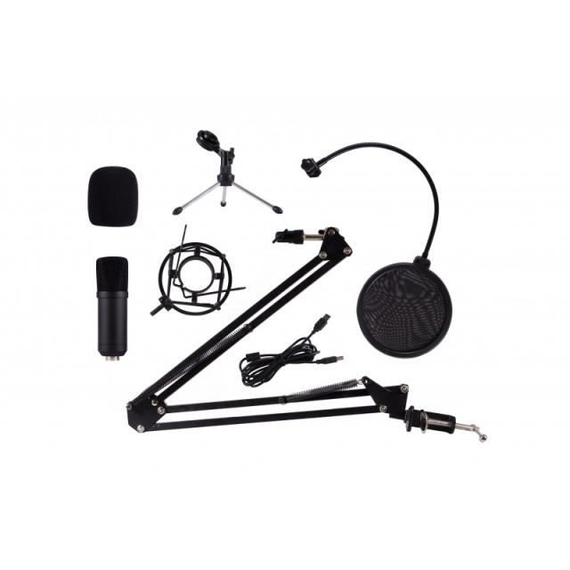 CoolBox - MICROFONO STREAMING USB FILTRO+BRAZO+TRIPODE