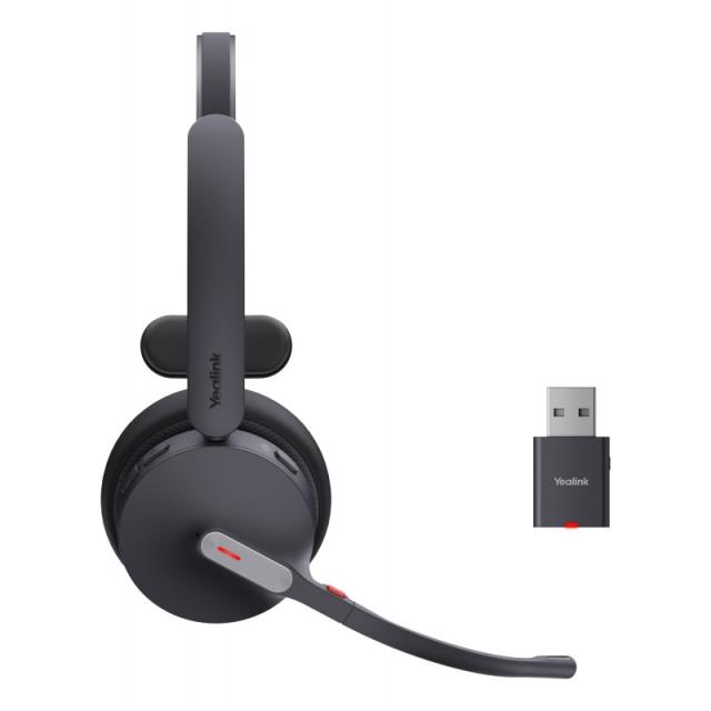 Yealink - WH64 Hybrid Mono UC Auriculares Inalámbrico Diadema Oficina/Centro de llamadas MicroUSB Bluetooth Negro