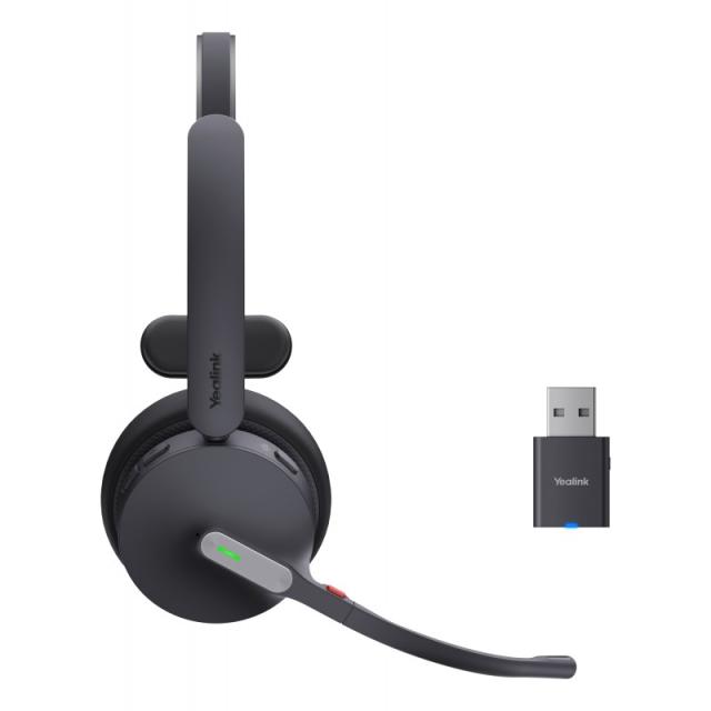 Yealink - WH64 Hybrid Mono UC Auriculares Inalámbrico Diadema Oficina/Centro de llamadas MicroUSB Bluetooth Negro