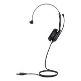 Yealink - UH35 Mono Teams Auriculares Alámbrico Diadema Oficina/Centro de llamadas USB tipo A Negro