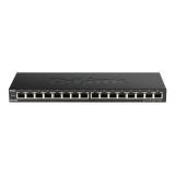 D-Link - DGS-1016S switch No administrado Gigabit Ethernet (10/100/1000) Negro