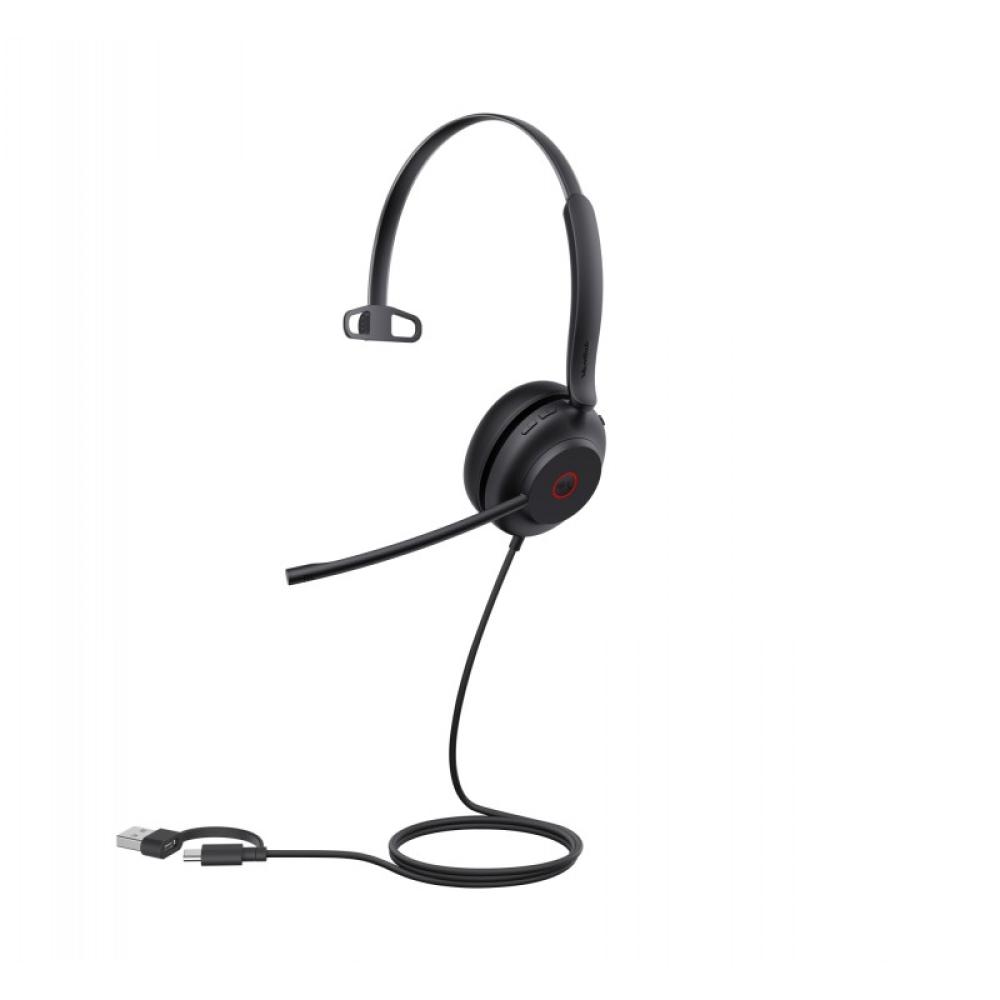 Yealink - UH35 Mono Teams USB-C/A Auriculares Alámbrico Diadema Llamadas/Música USB Type-C / USB Type-A Negro