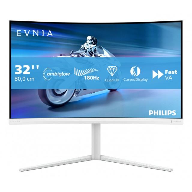 Philips - Evnia 5000 32M2C5501/00 pantalla para PC 80 cm (31.5") 2560 x 1440 Pixeles Quad HD LCD Blanco