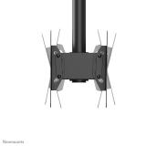 Neomounts - CL35-340BL22 Soporte de techo para doble monitor/TV 23-43" - alt. 106-156 cm