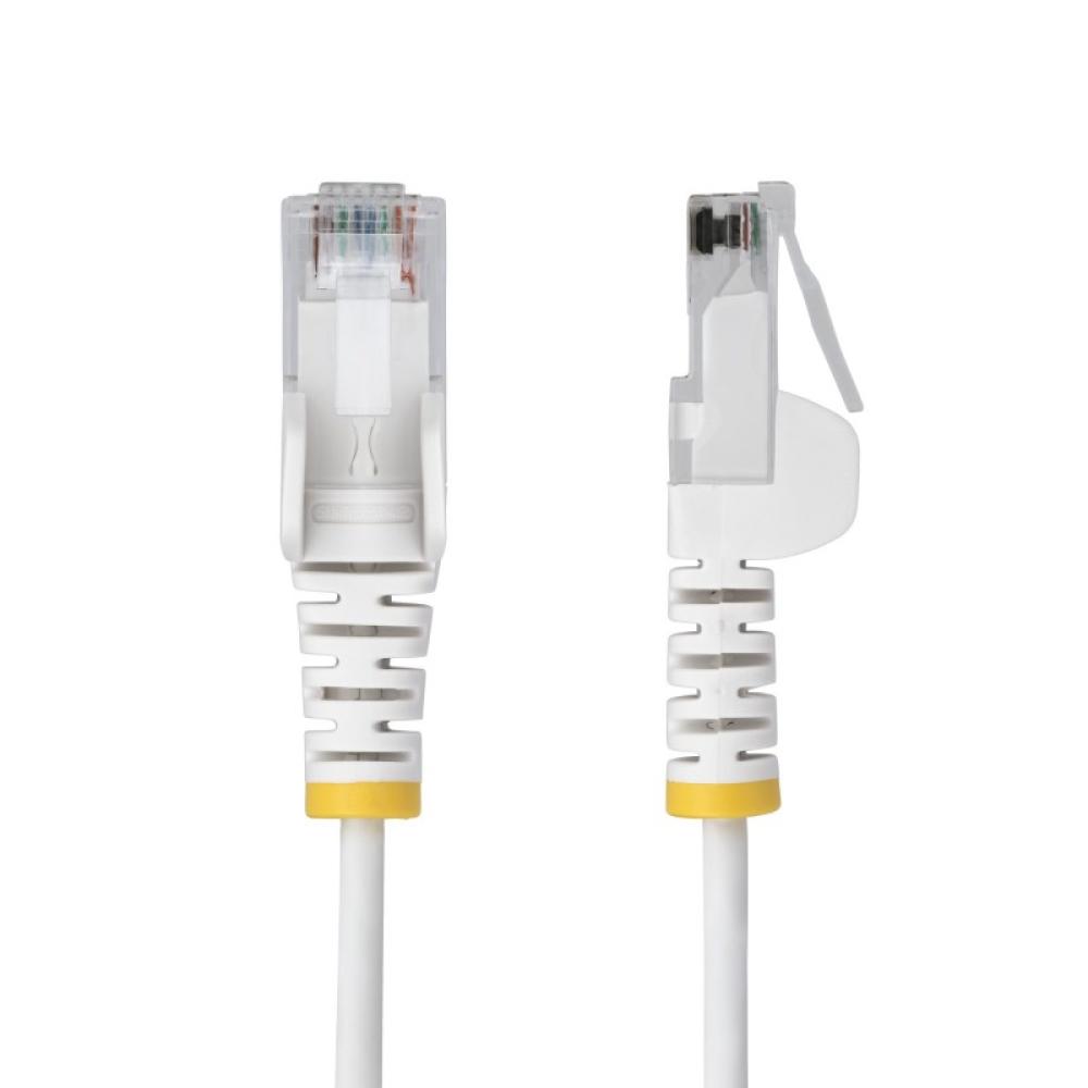 StarTech.com - Cable de Red Ethernet CAT6 Delgado sin Enganches Blanco de 10m - Cable RJ45 Snagless Slim de 28AWG - Alambre de C