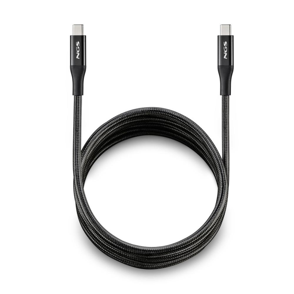 NGS - KNOT 240W-2 cable USB 2 m USB C Negro