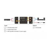 DeLOCK - 63477 convertidor de audio Negro