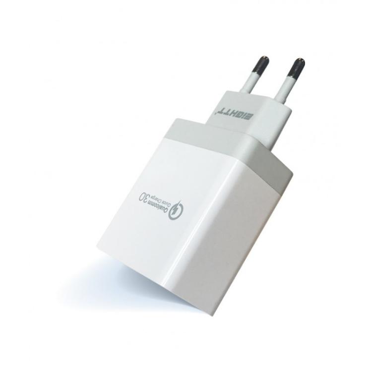 Eightt - EQC2V2 cargador de dispositivo móvil Universal Gris, Blanco Corriente alterna Carga rápida Interior