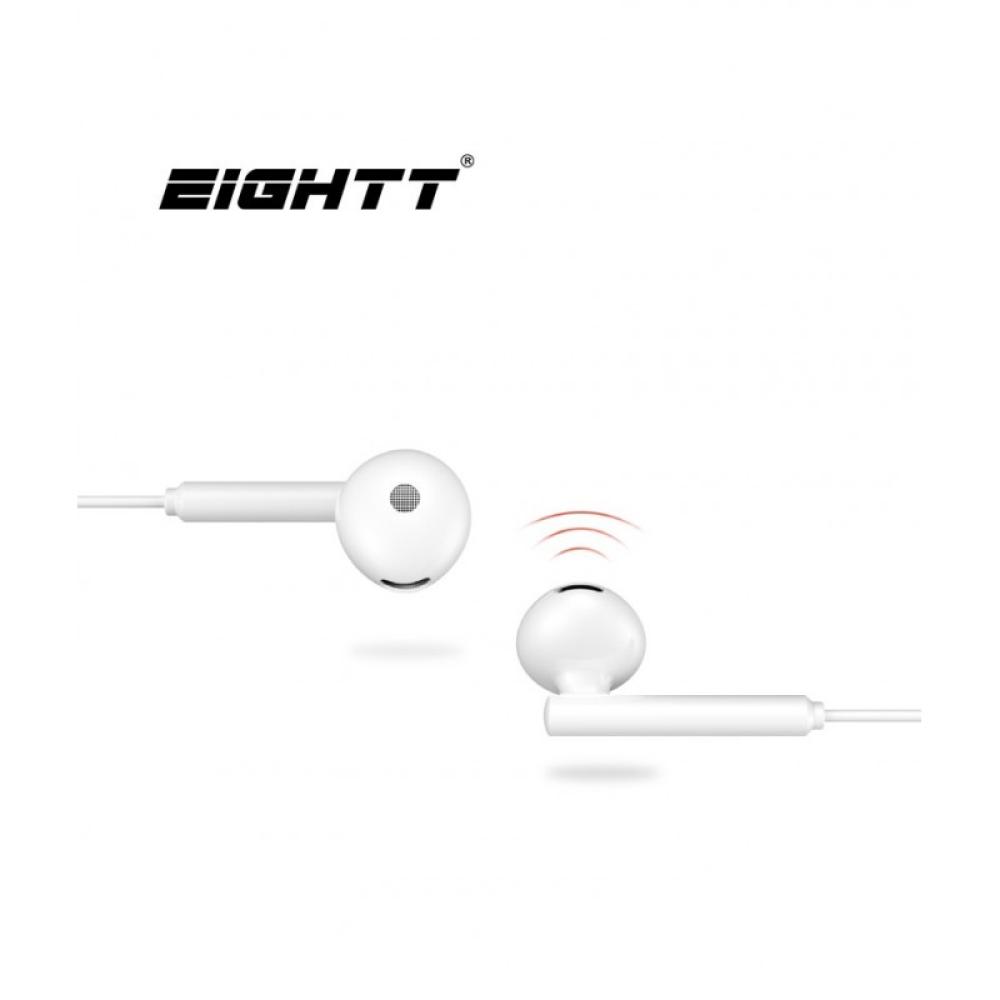 Eightt - EAUR-HU auricular y casco Auriculares Alámbrico Dentro de oído Llamadas/Música Blanco