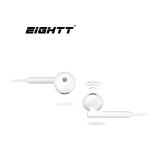 Eightt - EAUR-HU auricular y casco Auriculares Alámbrico Dentro de oído Llamadas/Música Blanco