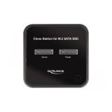 DeLOCK - M.2 Estación de acoplamiento para 2 x M.2 SATA SSD con función de clonación
