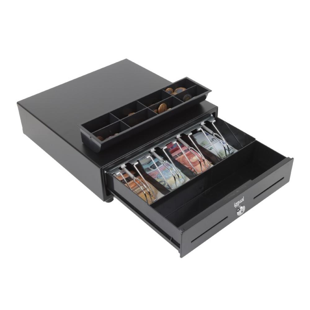 iggual - Cajón Portamonedas IRON-XS 33cm 4+8 negro