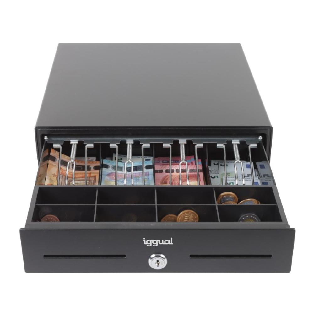 iggual - Cajón Portamonedas IRON-XS 33cm 4+8 negro