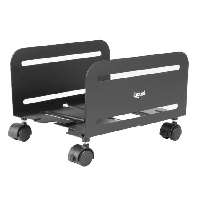 iggual - Soporte CPU metálico con ruedas SOP2