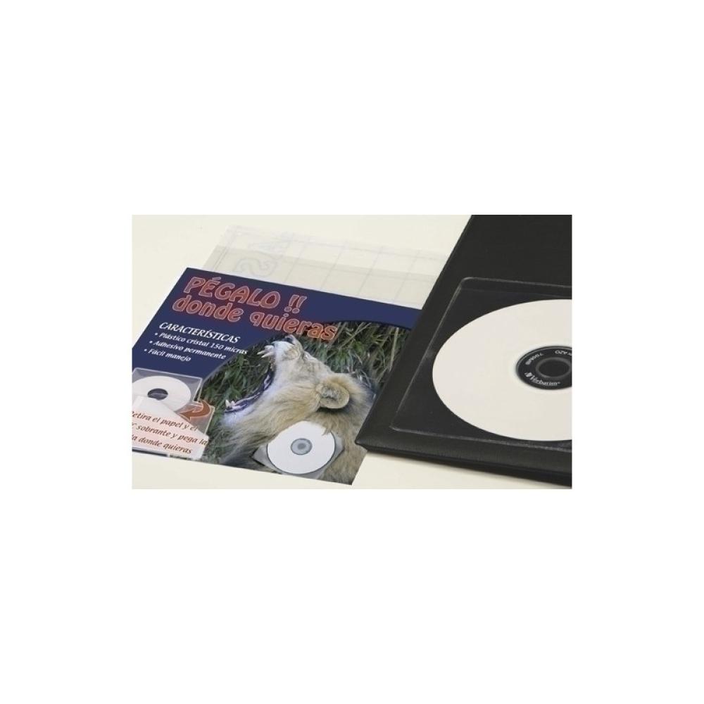 Iberplas - FUNDA CD/DVD IBERP. 130x130 ADHES. P/100