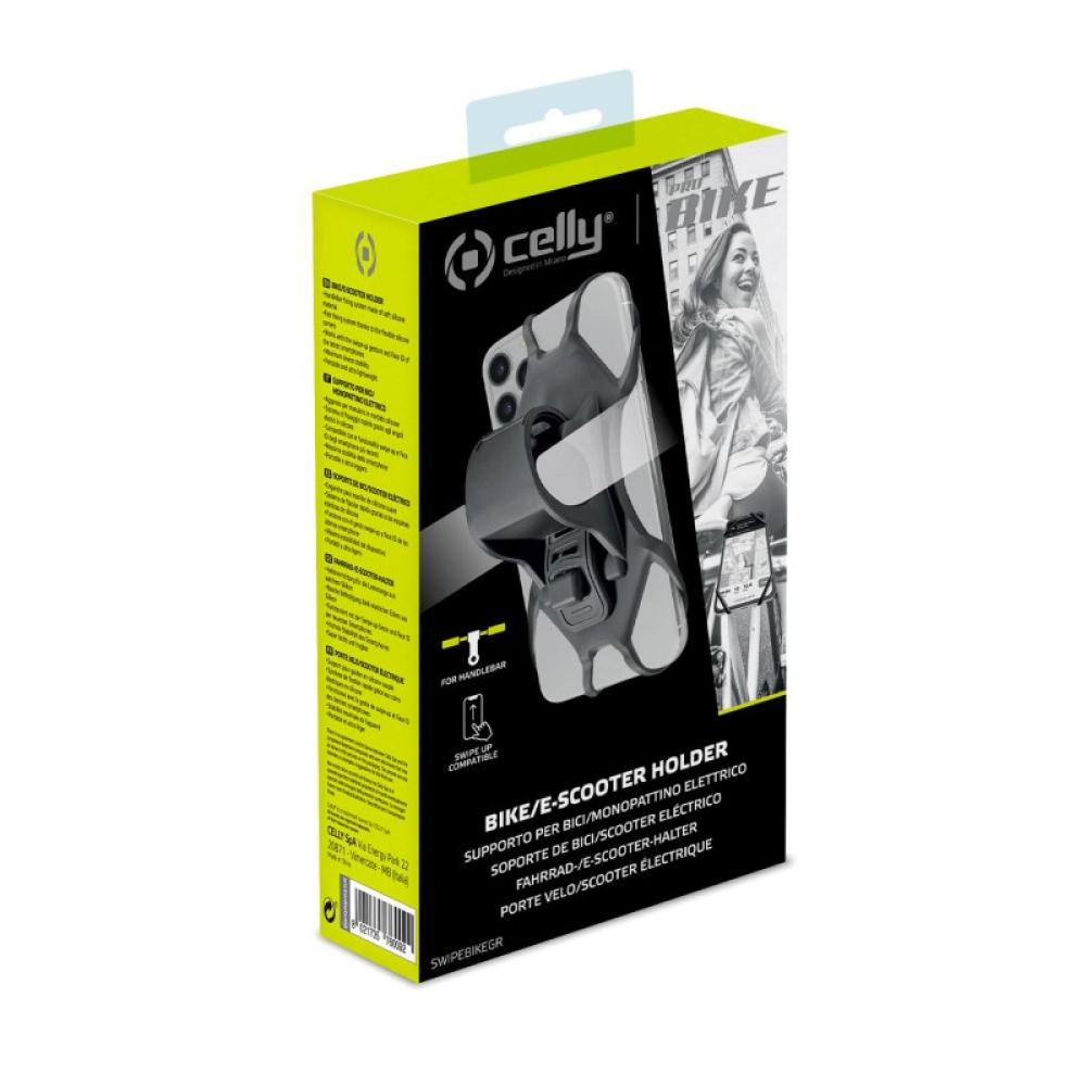 Celly - Swipe Bike Soporte pasivo Teléfono móvil/smartphone Gris
