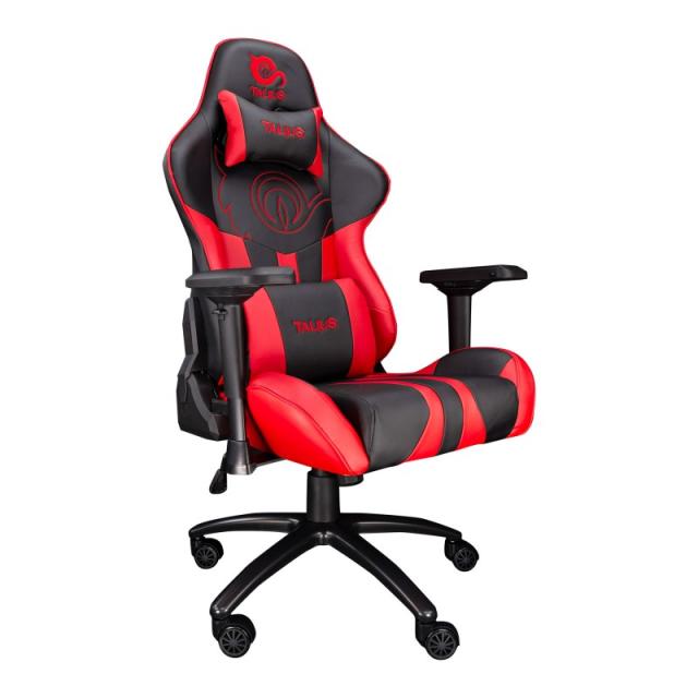 TALIUS - Silla Viper Gaming Black/Red, 4D, Butterfly, Base Metal, Ruedas 60mm Nylon, Gas Clase 4