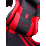 TALIUS - Silla Viper Gaming Black/Red, 4D, Butterfly, Base Metal, Ruedas 60mm Nylon, Gas Clase 4
