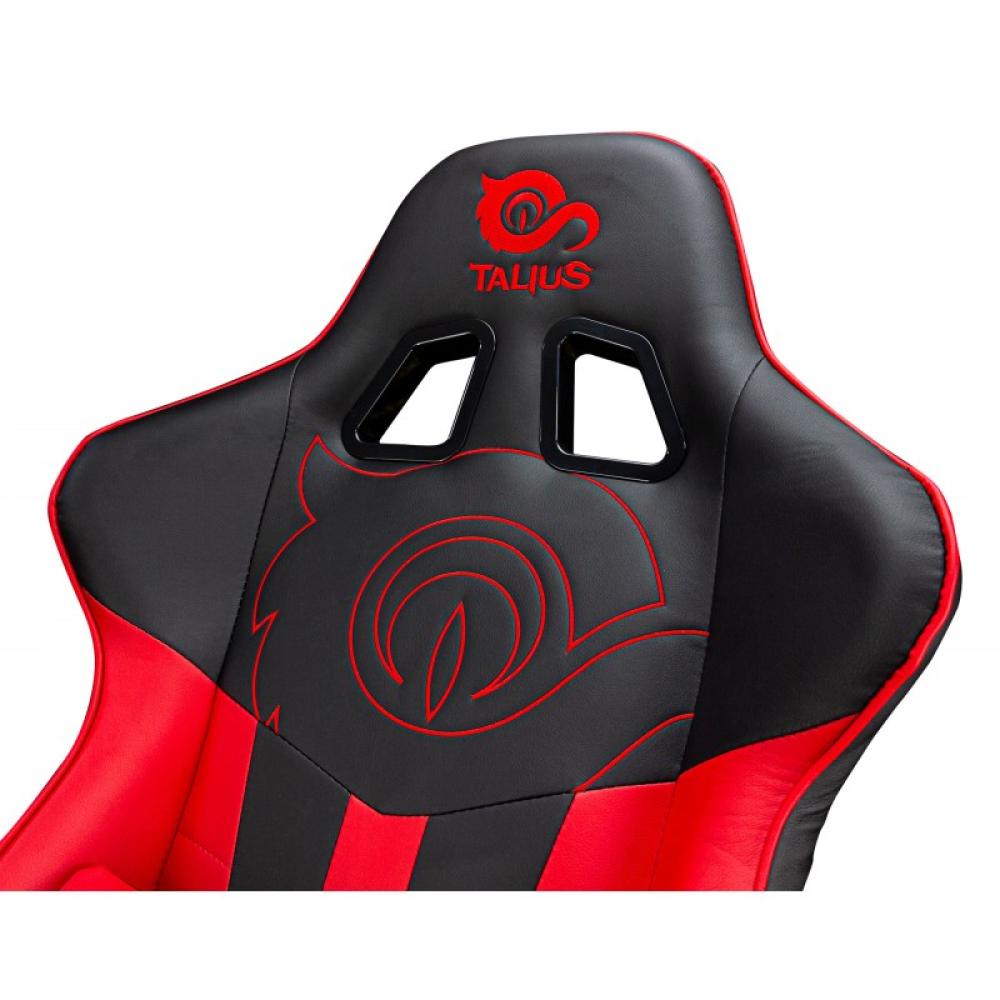 TALIUS - Silla Viper Gaming Black/Red, 4D, Butterfly, Base Metal, Ruedas 60mm Nylon, Gas Clase 4