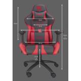 TALIUS - Silla Viper Gaming Black/Red, 4D, Butterfly, Base Metal, Ruedas 60mm Nylon, Gas Clase 4