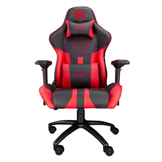 TALIUS - Silla Viper Gaming Black/Red, 4D, Butterfly, Base Metal, Ruedas 60mm Nylon, Gas Clase 4