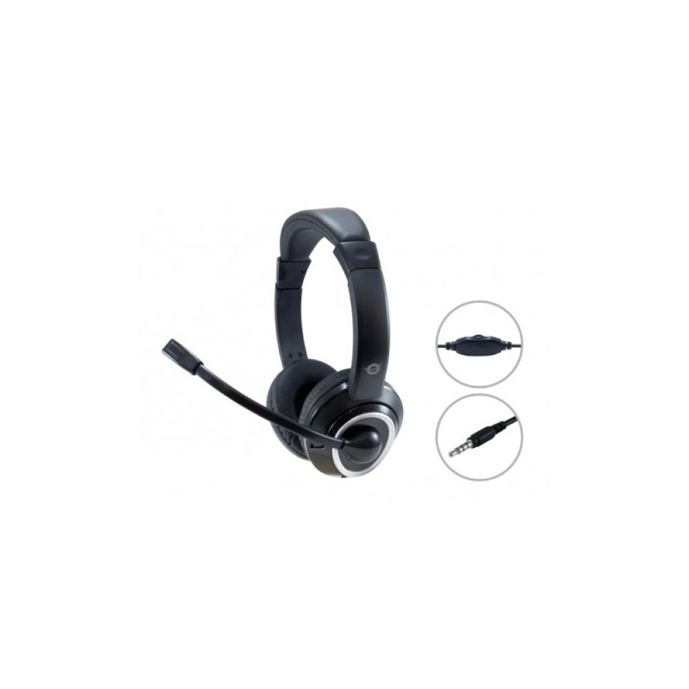 Conceptronic - POLONA02B auricular y casco Auriculares Alámbrico Diadema Juego Negro