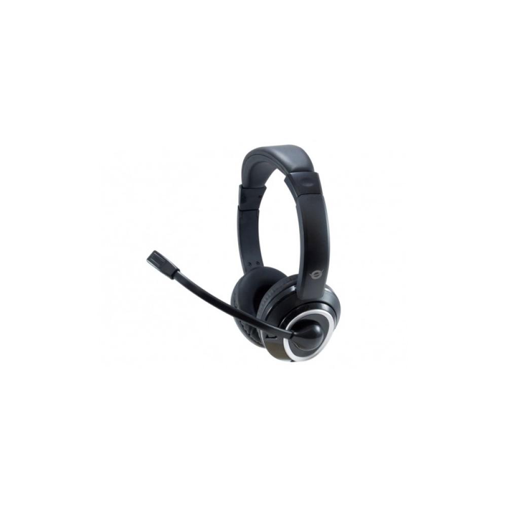 Conceptronic - POLONA02B auricular y casco Auriculares Alámbrico Diadema Juego Negro