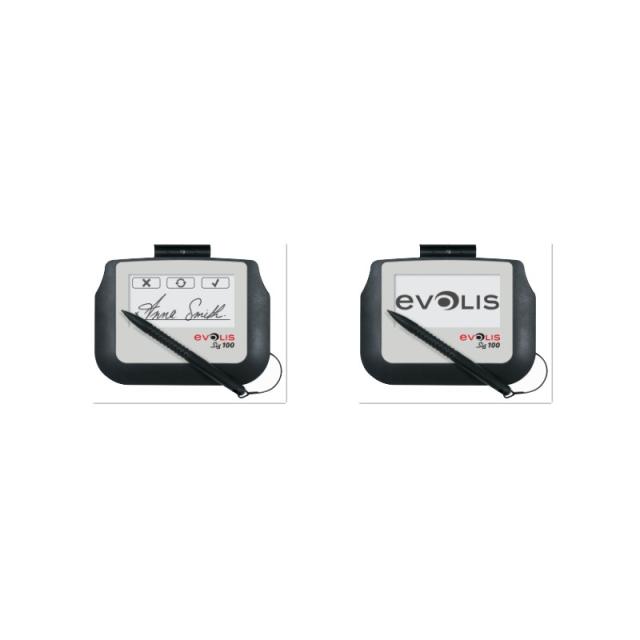 Evolis - SIG100 10,2 cm (4") Blanco, Negro LCD