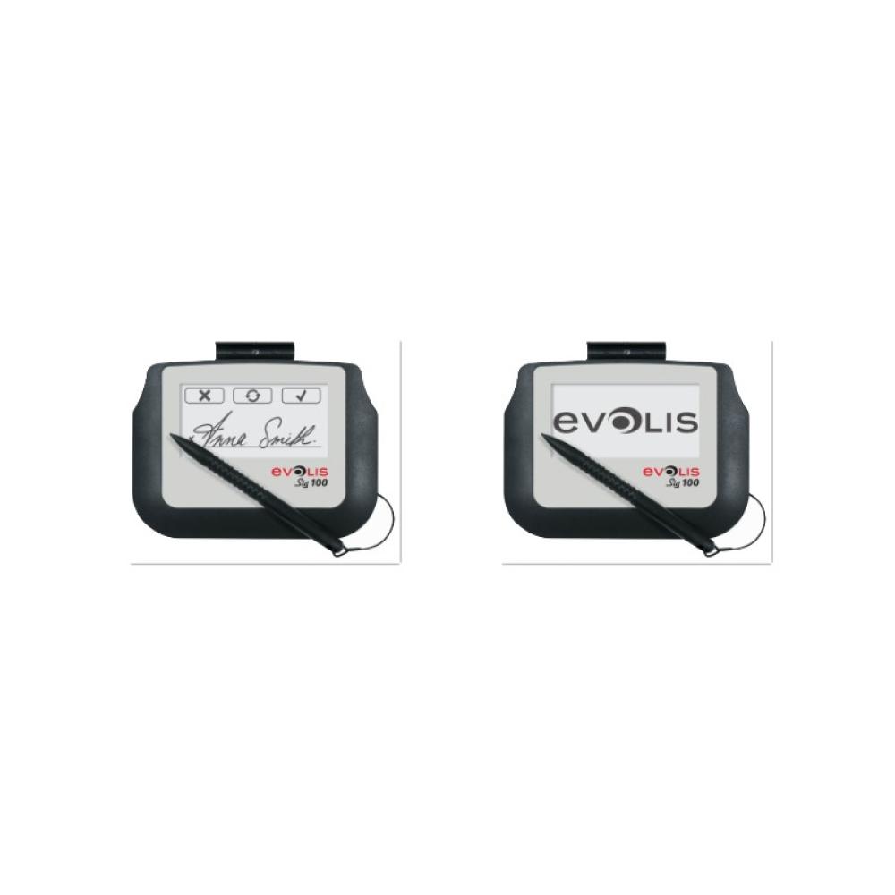 Evolis - SIG100 10,2 cm (4") Blanco, Negro LCD