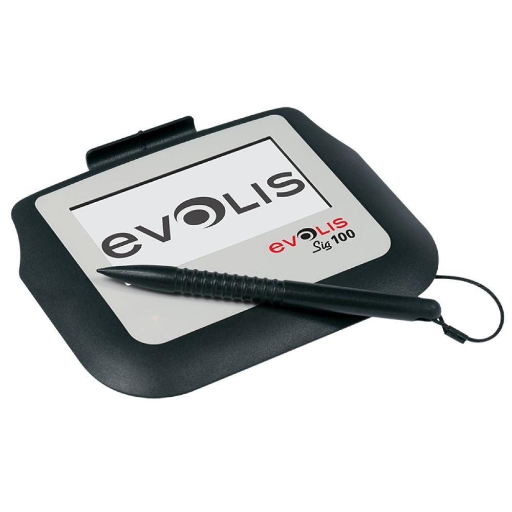 Evolis - SIG100 10,2 cm (4") Blanco, Negro LCD