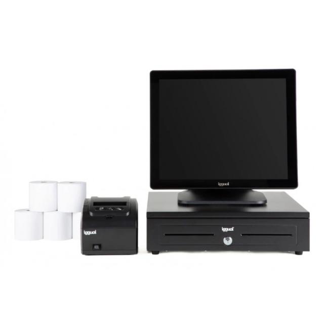 iggual - Pack completo TPV 17 AIO TP8002 IRON-HD