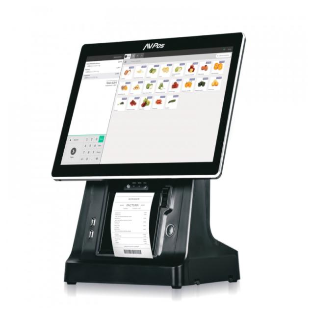 AVPos - AVP-K6000B-I5-8128 Terminal Punto Venta (TPV) 38,1 cm (15") 1024 x 768 Pixeles Pantalla táctil