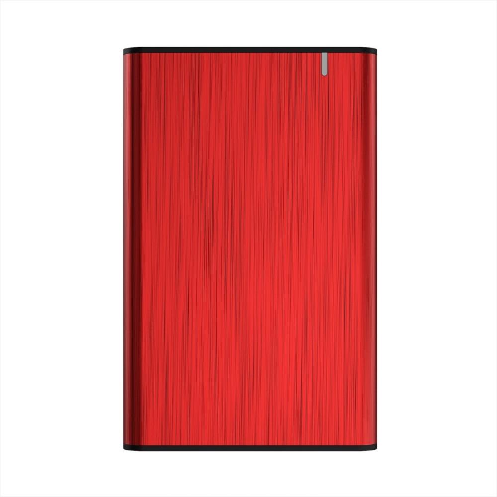 AISENS - Caja Externa 2,5" ASE-2525RED 9.5mm SATA a USB 3.0/USB3.1 Gen1, Rojo