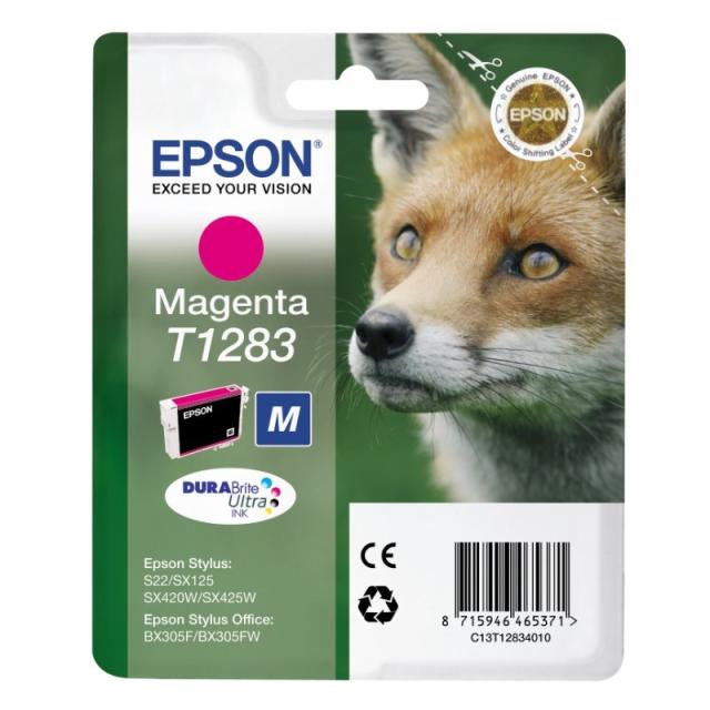 Epson - Fox Singlepack Magenta T1283 DURABrite Ultra Ink