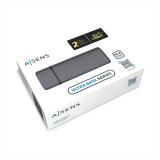 AISENS - Caja Externa M.2 (NGFF) ASM2-002G SATA/NVME a USB3.1/USB3.2 GEN2, Gris