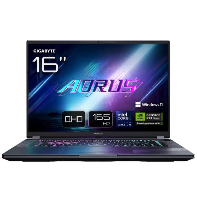 GIGABYTE - AORUS ELITE 16 BWH Portátil Gaming - 16,0“, 165Hz WQXGA, Intel Ultra 9 275HX, NVIDIA RTX 5070, 32GB DDR5 5600MHz, 1TB