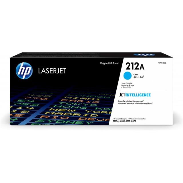HP - Cartucho de tóner Original LaserJet 212A cian