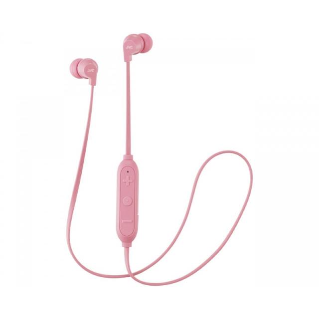 JVC - HA-FX21BT-PE Auriculares Dentro de oído, Banda para cuello Bluetooth Rosa