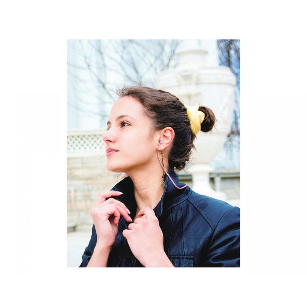 JVC - HA-FX21BT-PE Auriculares Dentro de oído, Banda para cuello Bluetooth Rosa