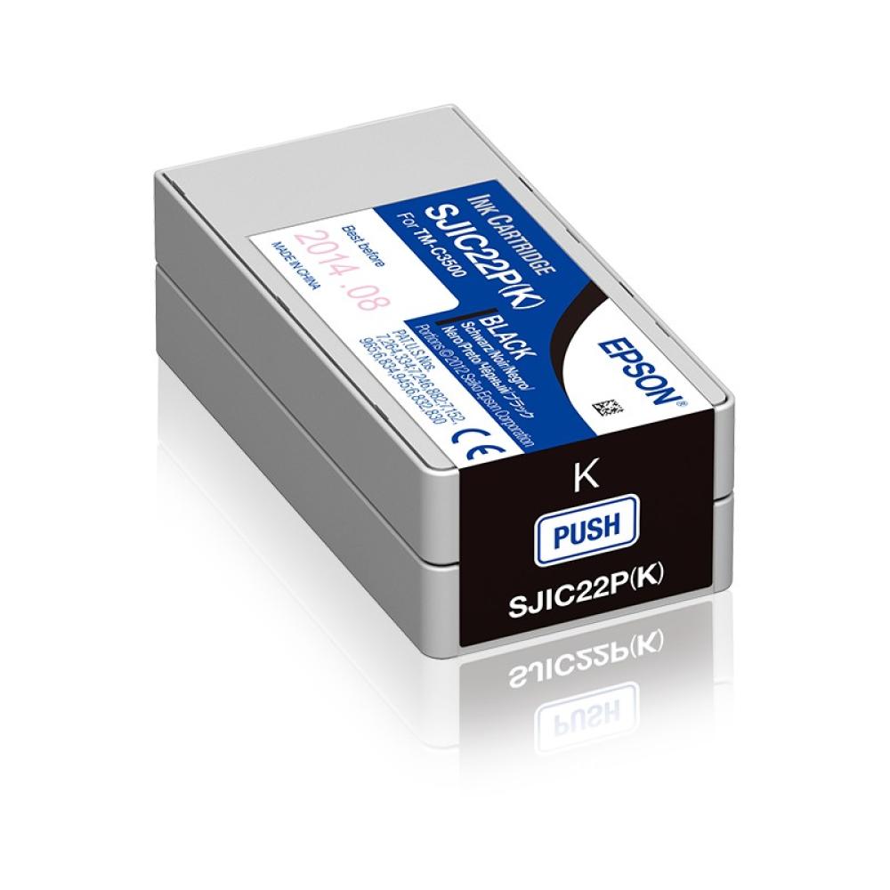 Epson - SJIC22P(K): Ink cartridge for ColorWorks C3500 (Black)