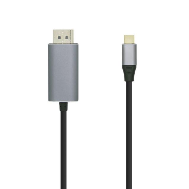 AISENS - Cable conversor USB-C a Displayport 4K@60HZ, USB-C/M-DP/M, Negro, 0.8m