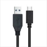 Nanocable - Cable USB 3.1 Gen2 10Gbps 3A, tipo USB-C/M-A/M, negro, 1.5 m