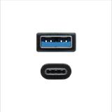 Nanocable - Cable USB 3.1 Gen2 10Gbps 3A, tipo USB-C/M-A/M, negro, 1.5 m