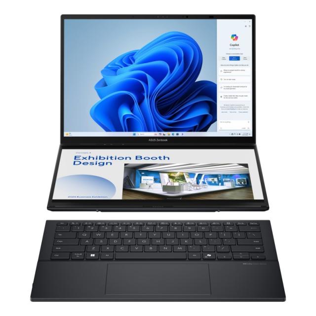 ASUS - Zenbook Duo OLED UX8406CA-QL336W - Ordenador Portátil 14" WUXGA (Intel Core Ultra 7 255H, 32GB RAM, 1TB SSD, Arc 140T, Wi