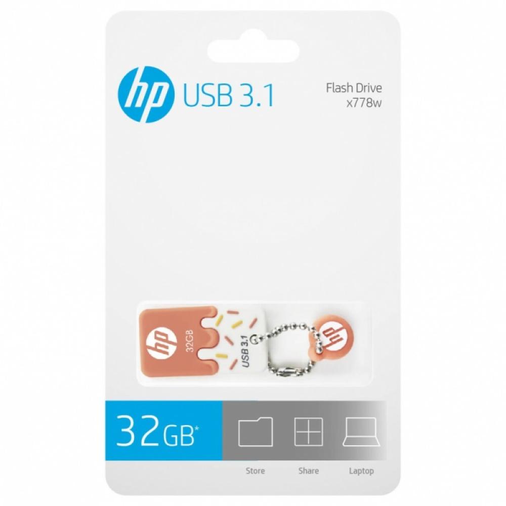 HP - x778w unidad flash USB 32 GB USB tipo A 3.2 Gen 1 (3.1 Gen 1) Naranja, Blanco