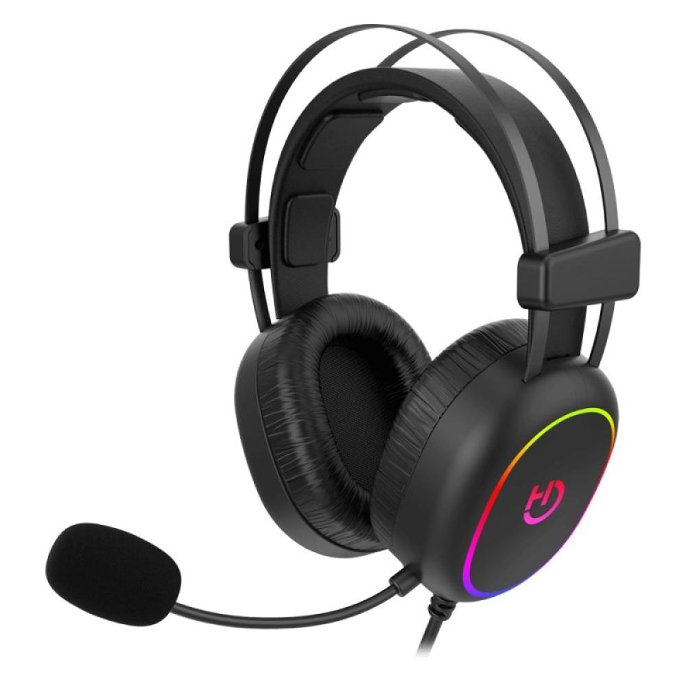 Hiditec - Erys ARGB Auriculares Alámbrico Diadema Juego Negro