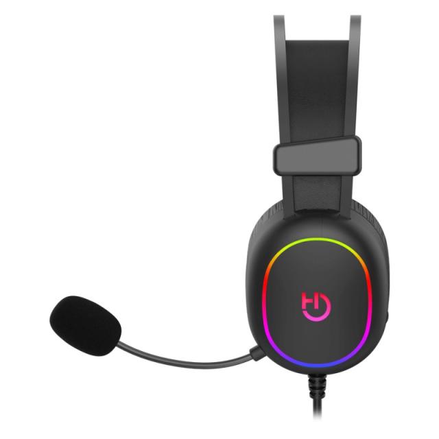 Hiditec - Erys ARGB Auriculares Alámbrico Diadema Juego Negro