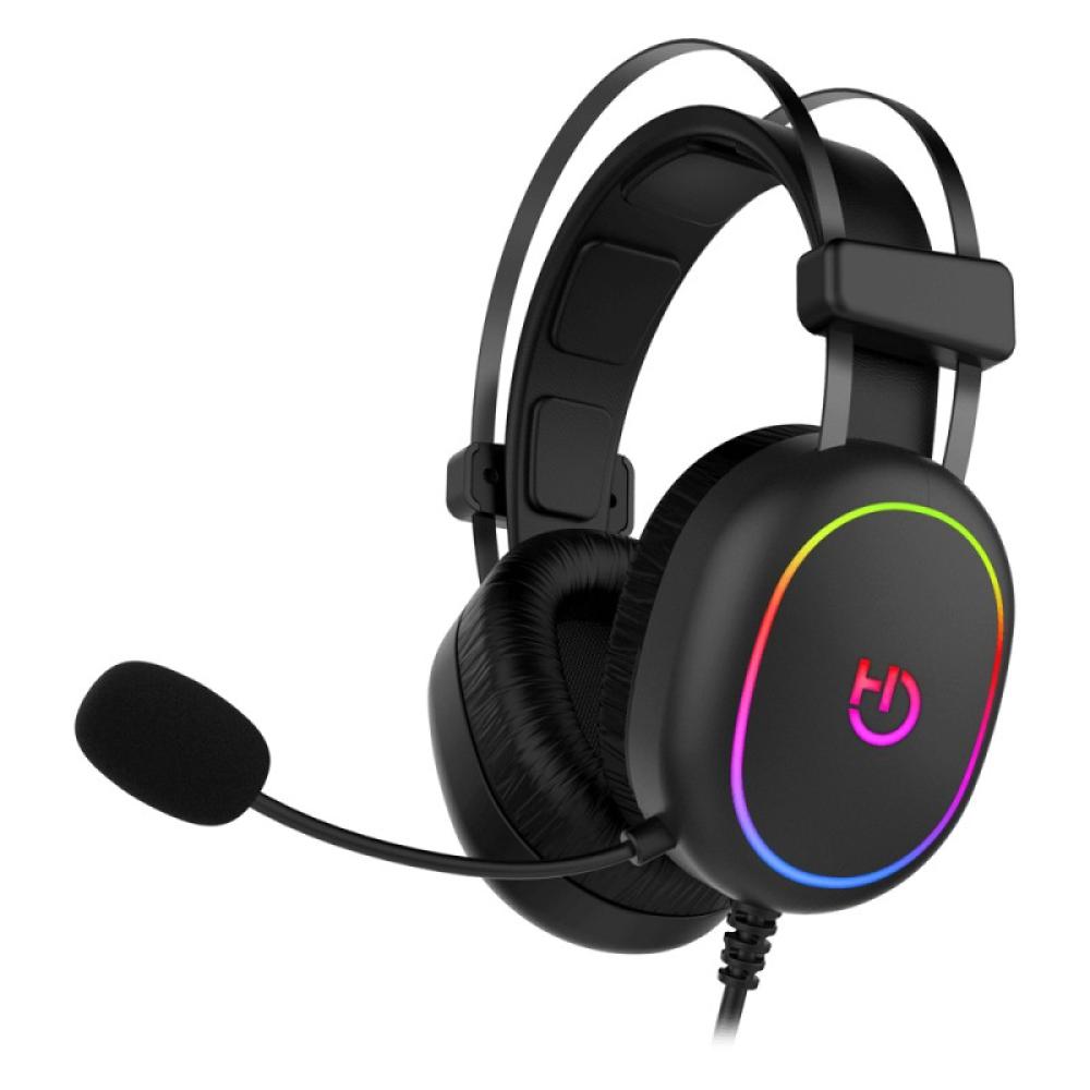 Hiditec - Erys ARGB Auriculares Alámbrico Diadema Juego Negro