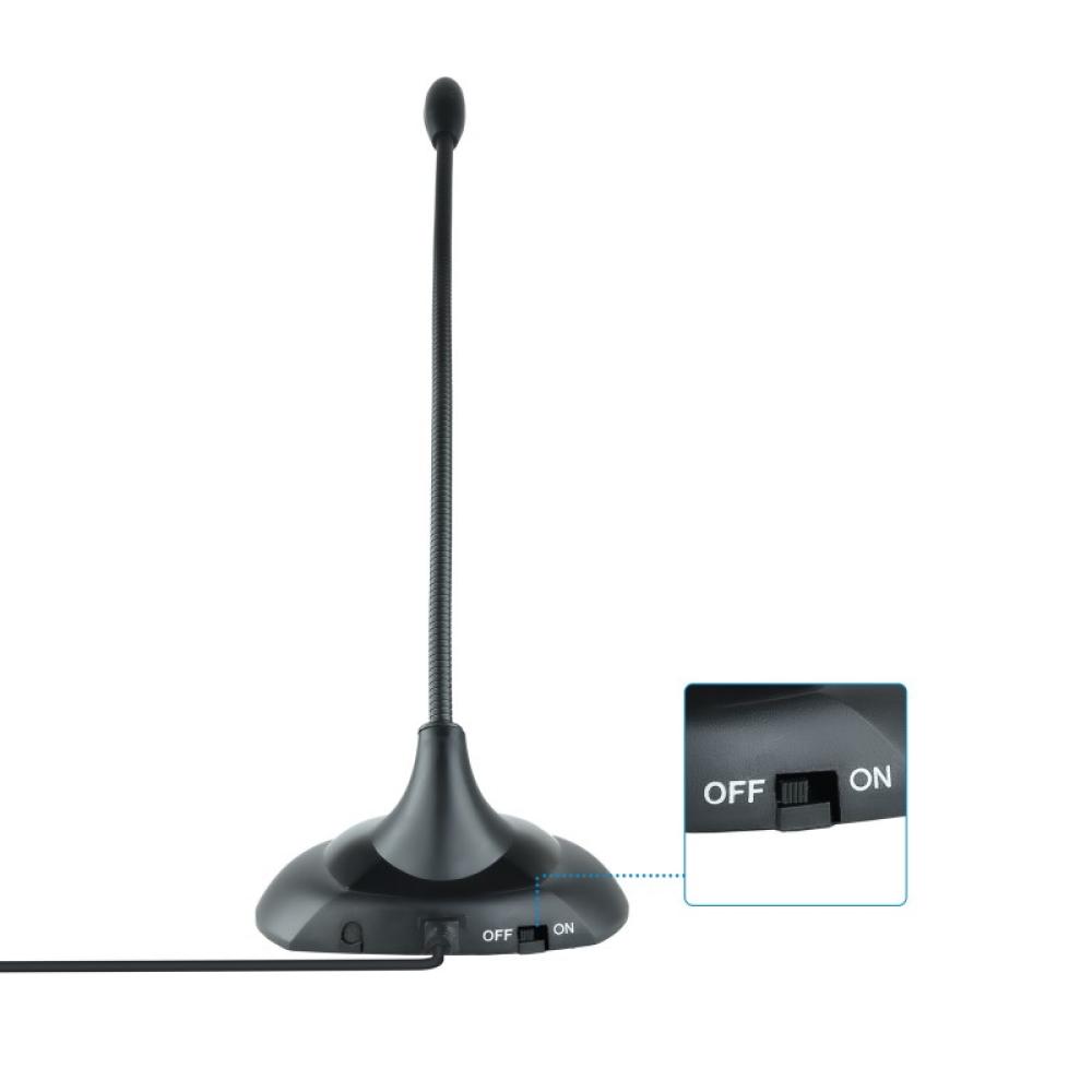 TooQ - TQMM-213 micrófono Negro Micrófono para ordenador portátil