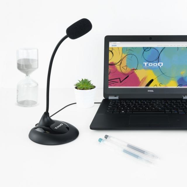 TooQ - TQMM-213 micrófono Negro Micrófono para ordenador portátil